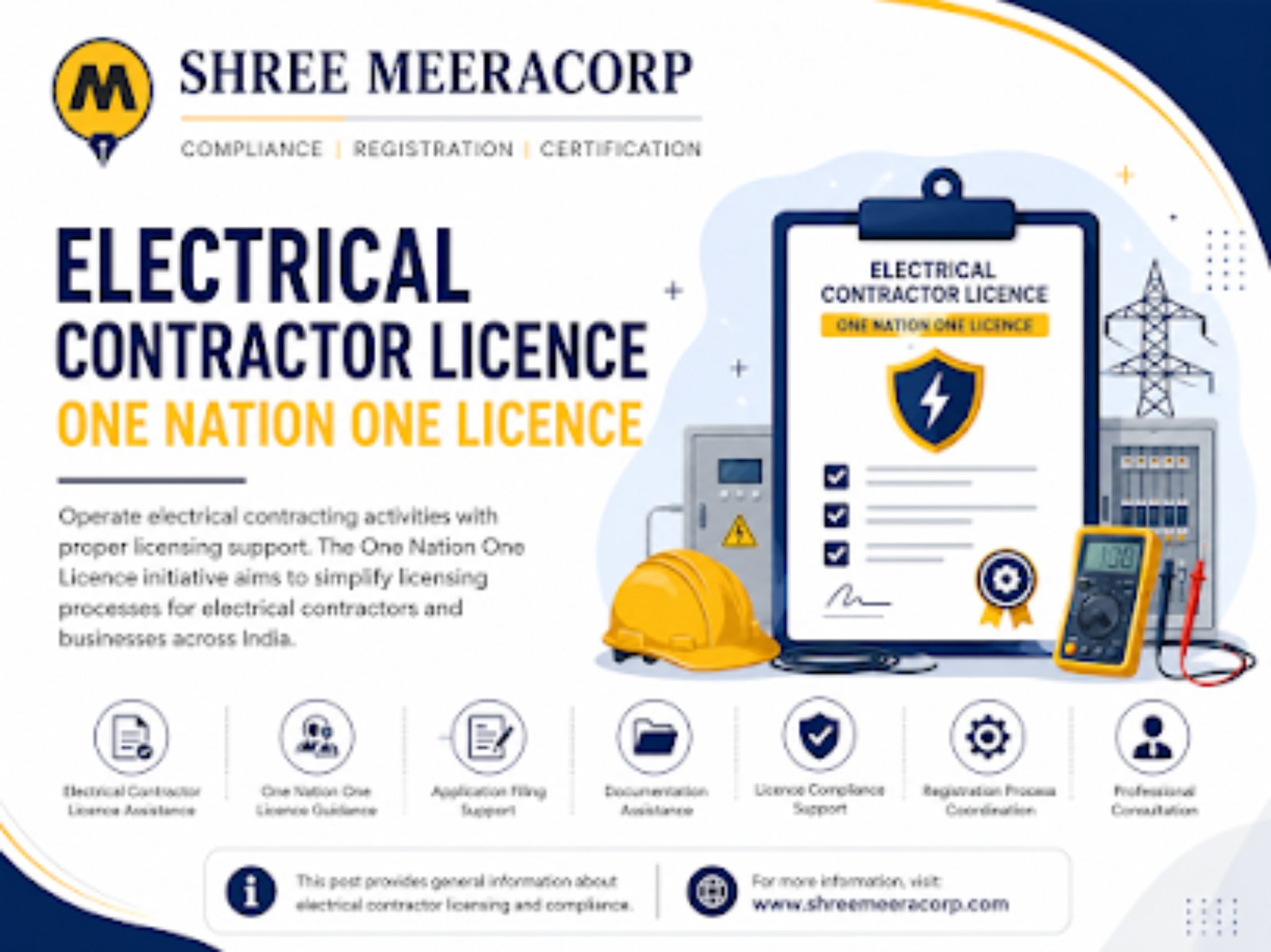 Electrical Contractor Licence – One Nation One Licence: Complete Guide by Shree Meera Corp