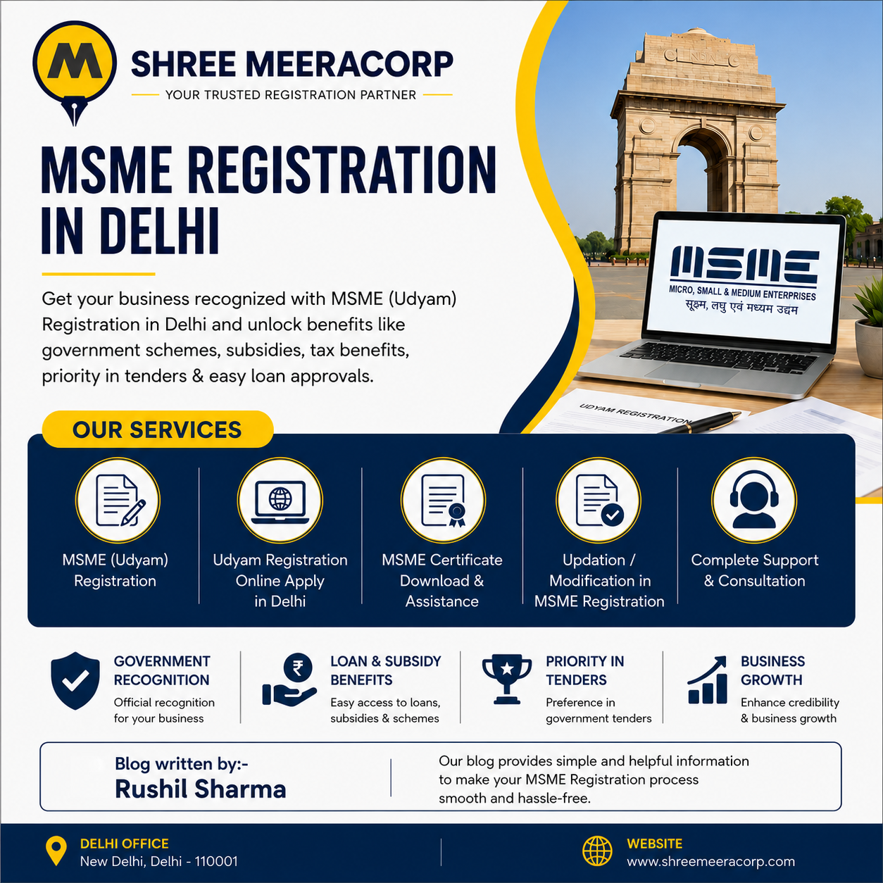 MSME Registration in Delhi-Complete Guide By Shree Meeracorp