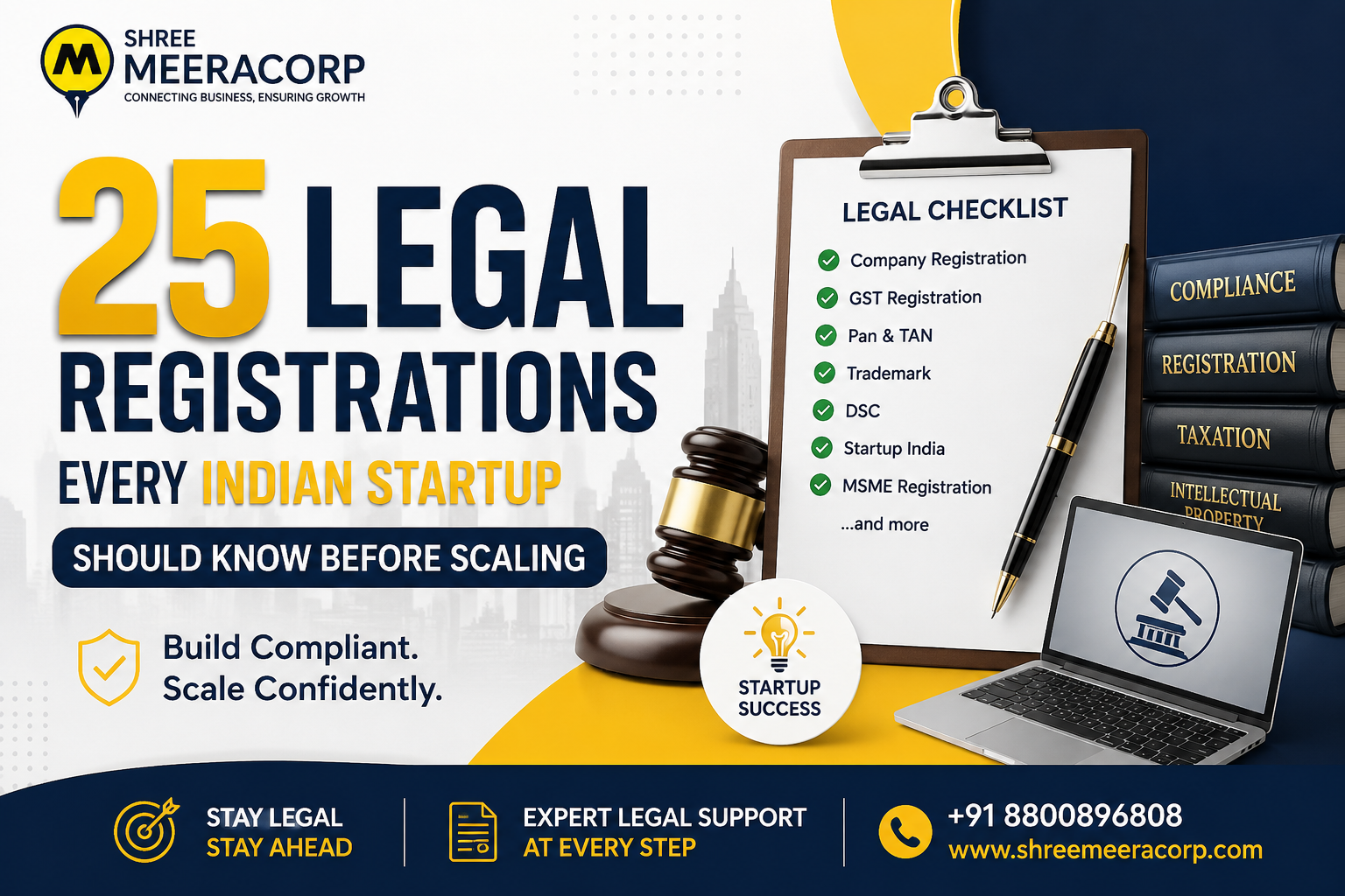 25 Legal Registrations Every Indian Startup Should Know Before Scaling