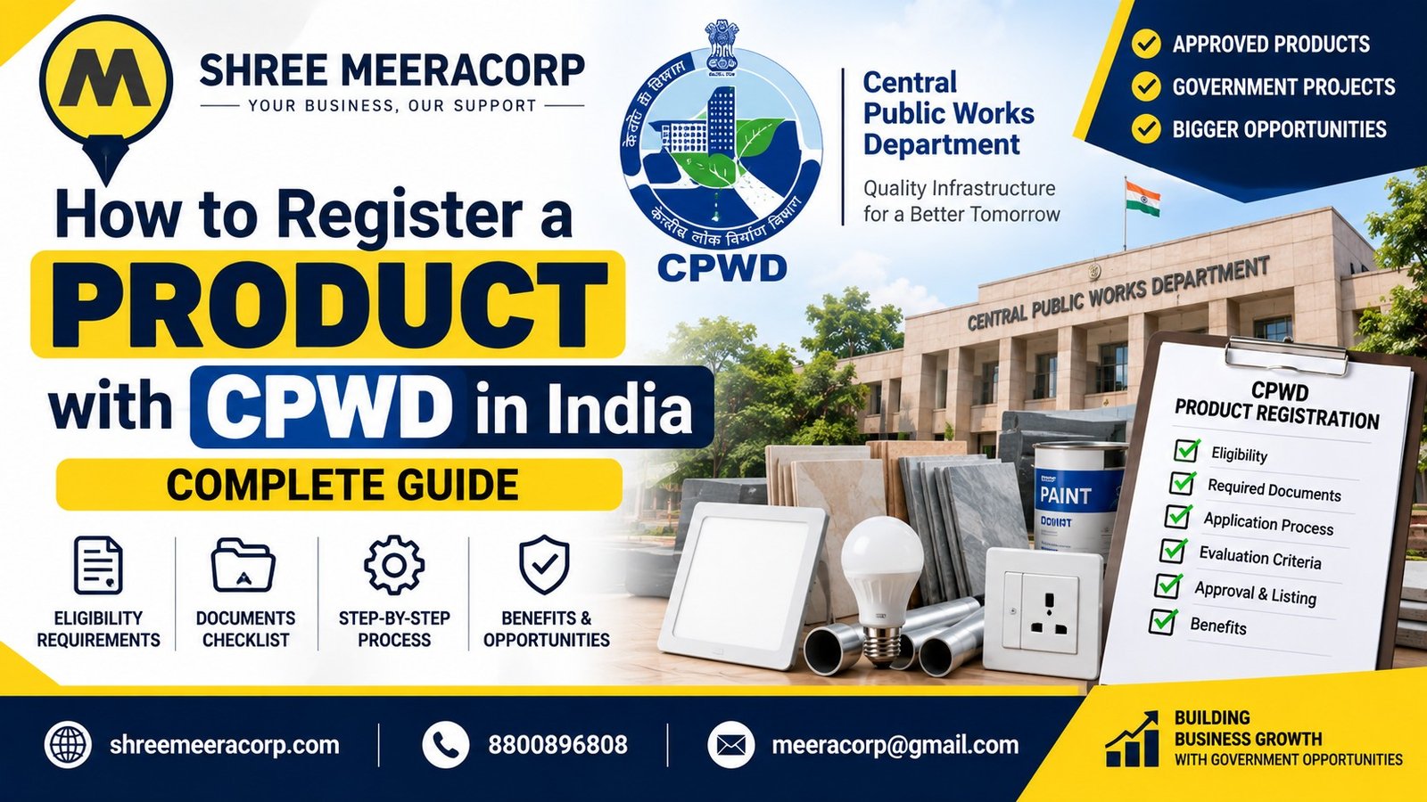 How to Register a Product with CPWD in India