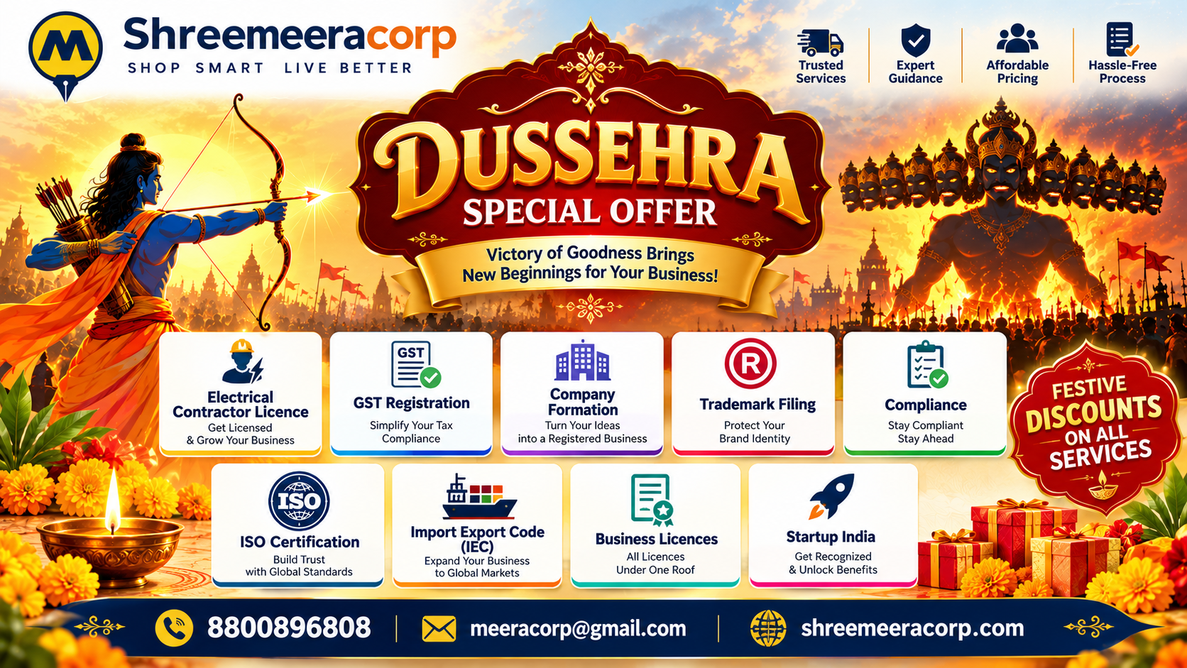 Dussehra Offer offer poster